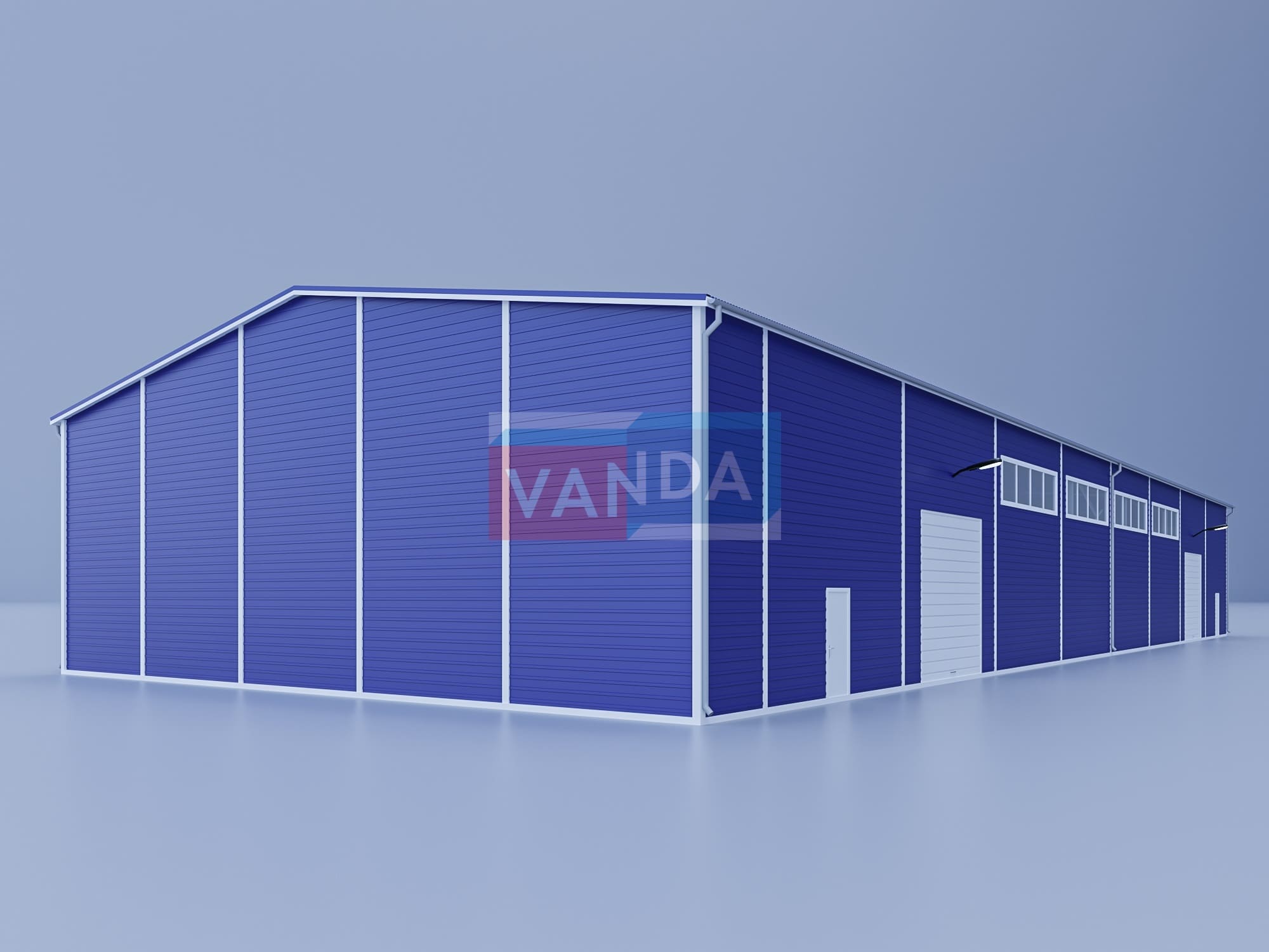 Склад из сэндвич панелей 50х20